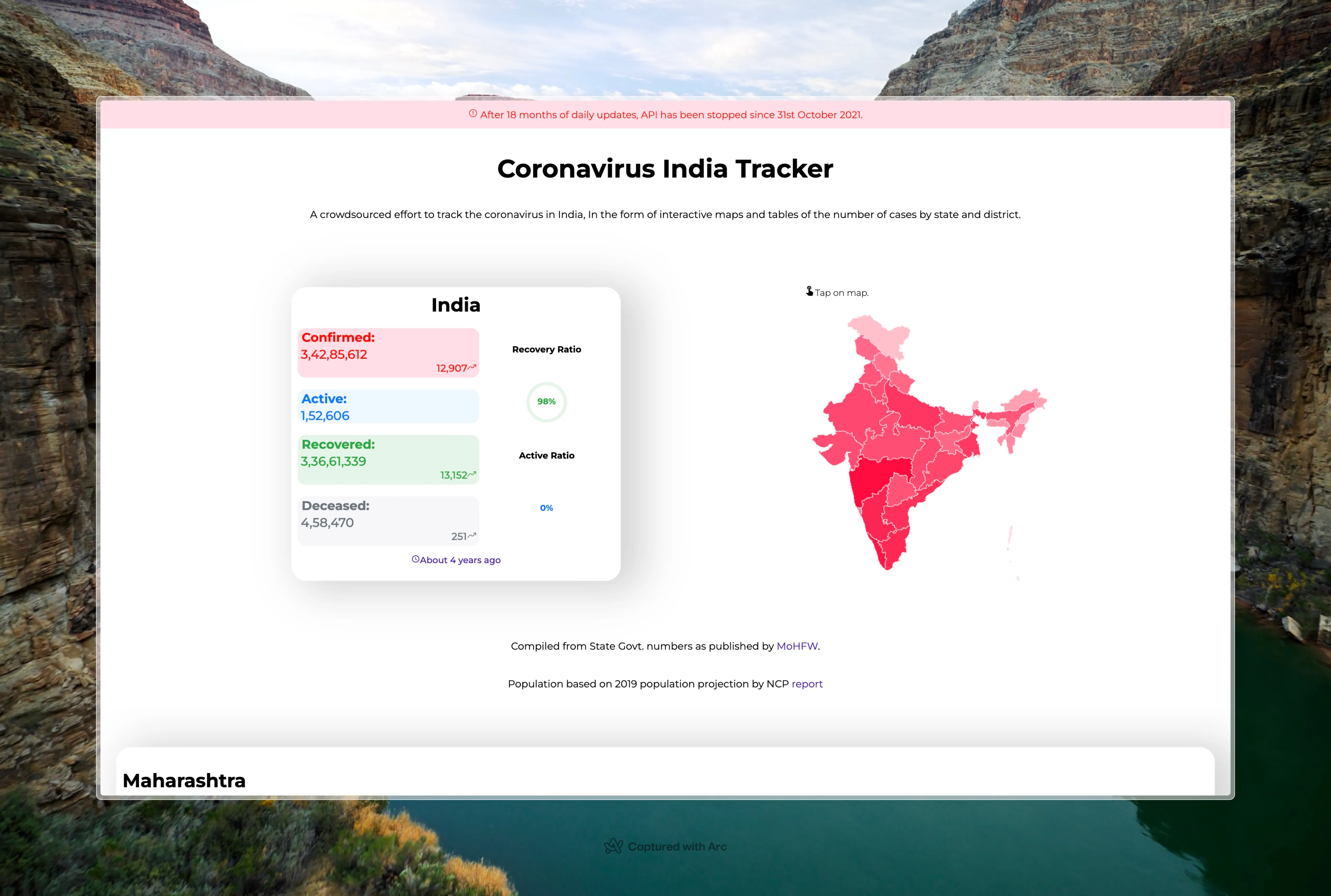 Cover image for Covid-19 Web App